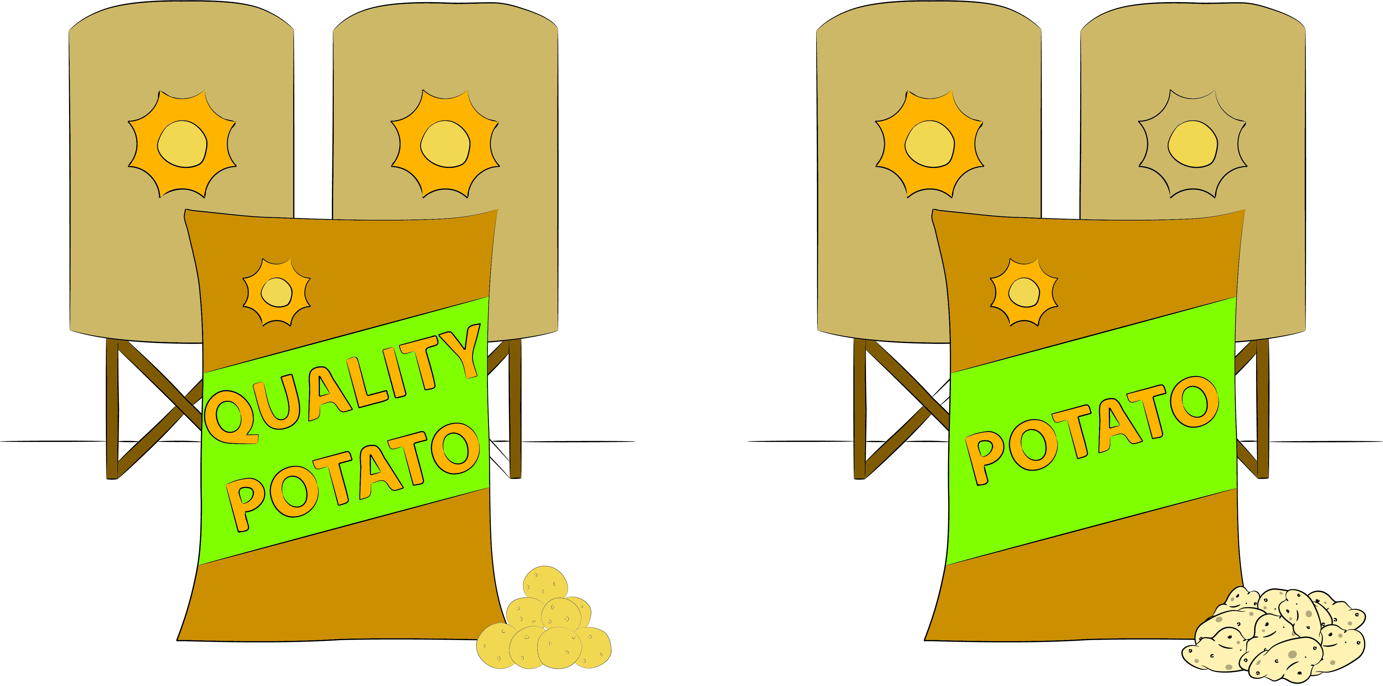 Potato market storage